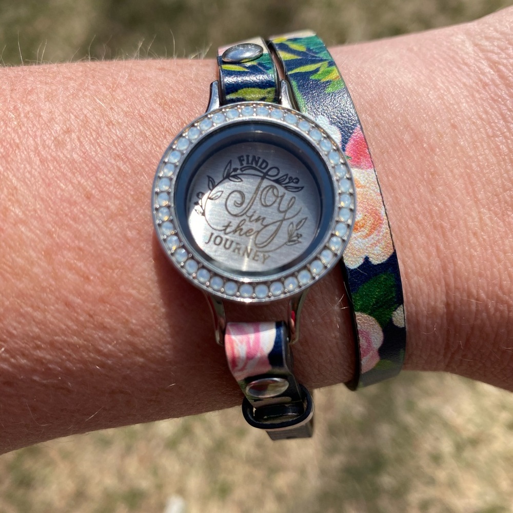 Origami owl force for good double wrap bracelet